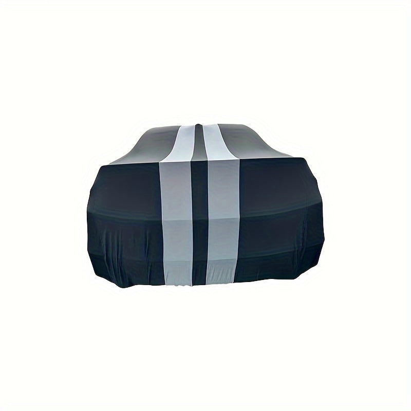 Indoor Car Cover for Camaro 2010-2023 Striped Blue and Black