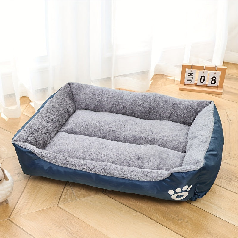 Dog Bed Soft Mat in Multiple Sizes Non-Slip Washable Polyester Fiber Rectangle for All Breeds