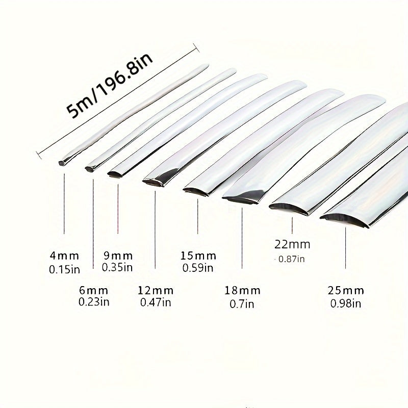 Universal Bright Electroplated Car Decorative Strip 5 Meters Bumper Edge Guard