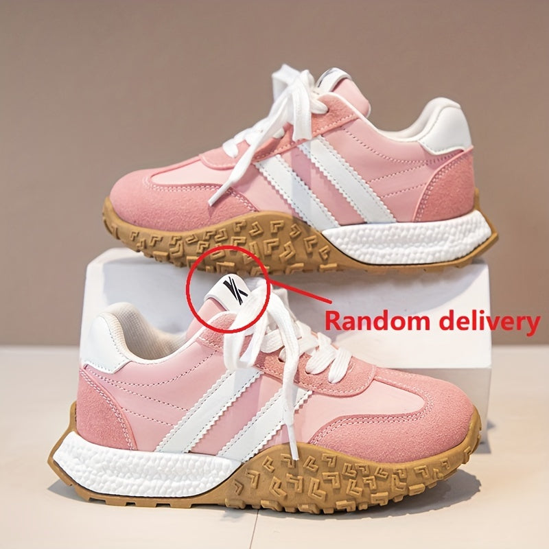 Kids Breathable Lightweight Sneakers Low Top Non-Slip Rubber Sole for Casual Outdoor Activities