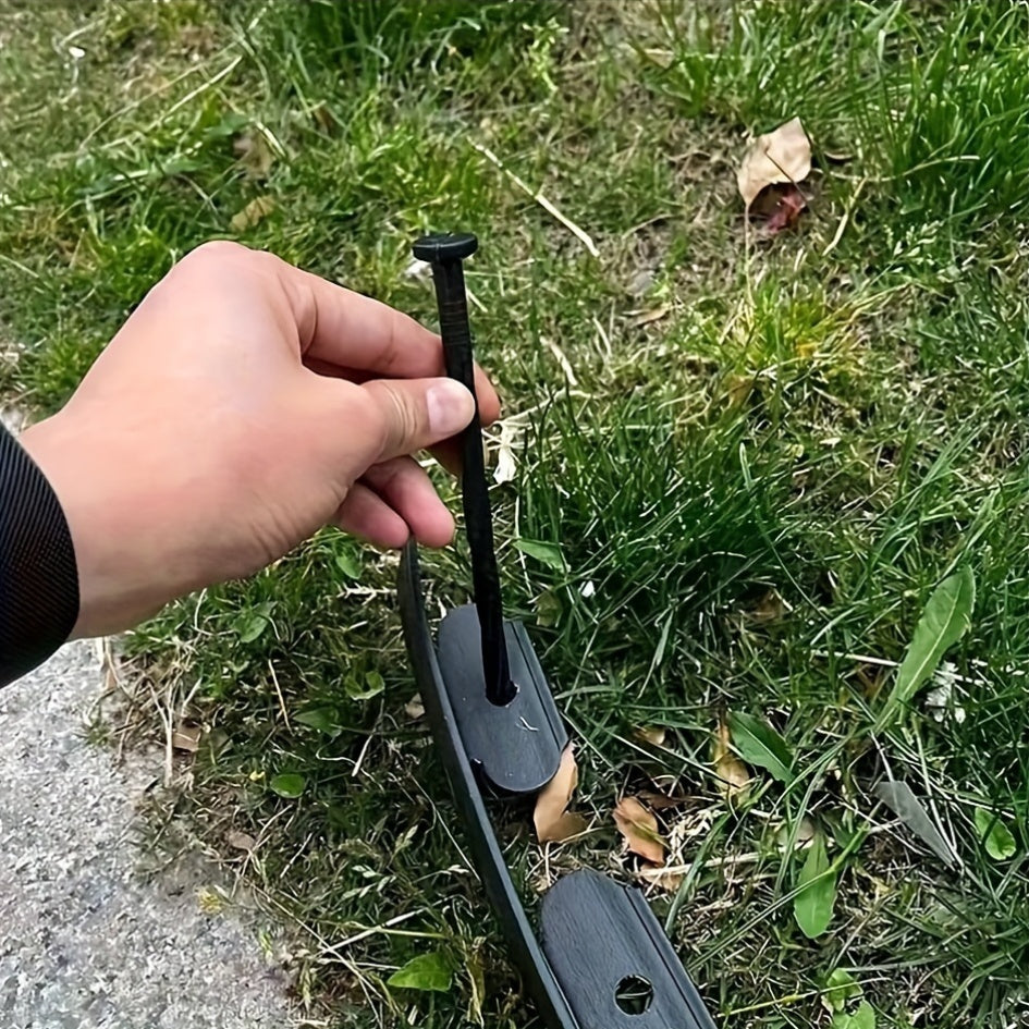 10m Qora PE bog' bog'ini chetiga 30 ta ankraj pinlari bilan bog'lash uchun