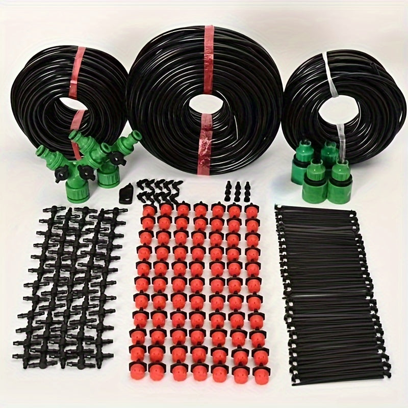 Adjustable PVC Micro Drip Irrigation System Kit for Garden Plant Watering 5-40m