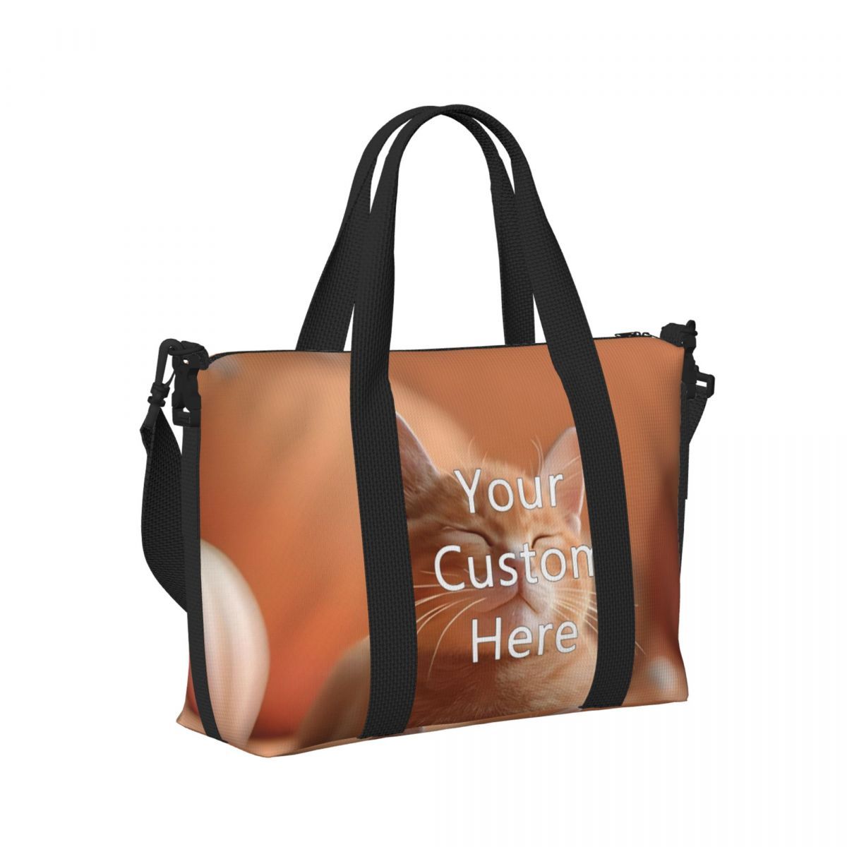Personalized Duffle Bag with Custom Photo and Text Lightweight Sports Travel Bag for Men and Women