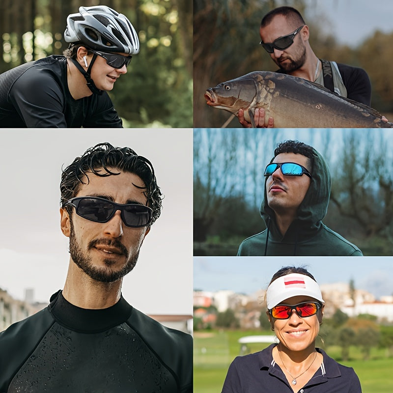 Unbreakable Polarized Men's Sports Sunglasses for Cycling Fishing Driving UV Protection