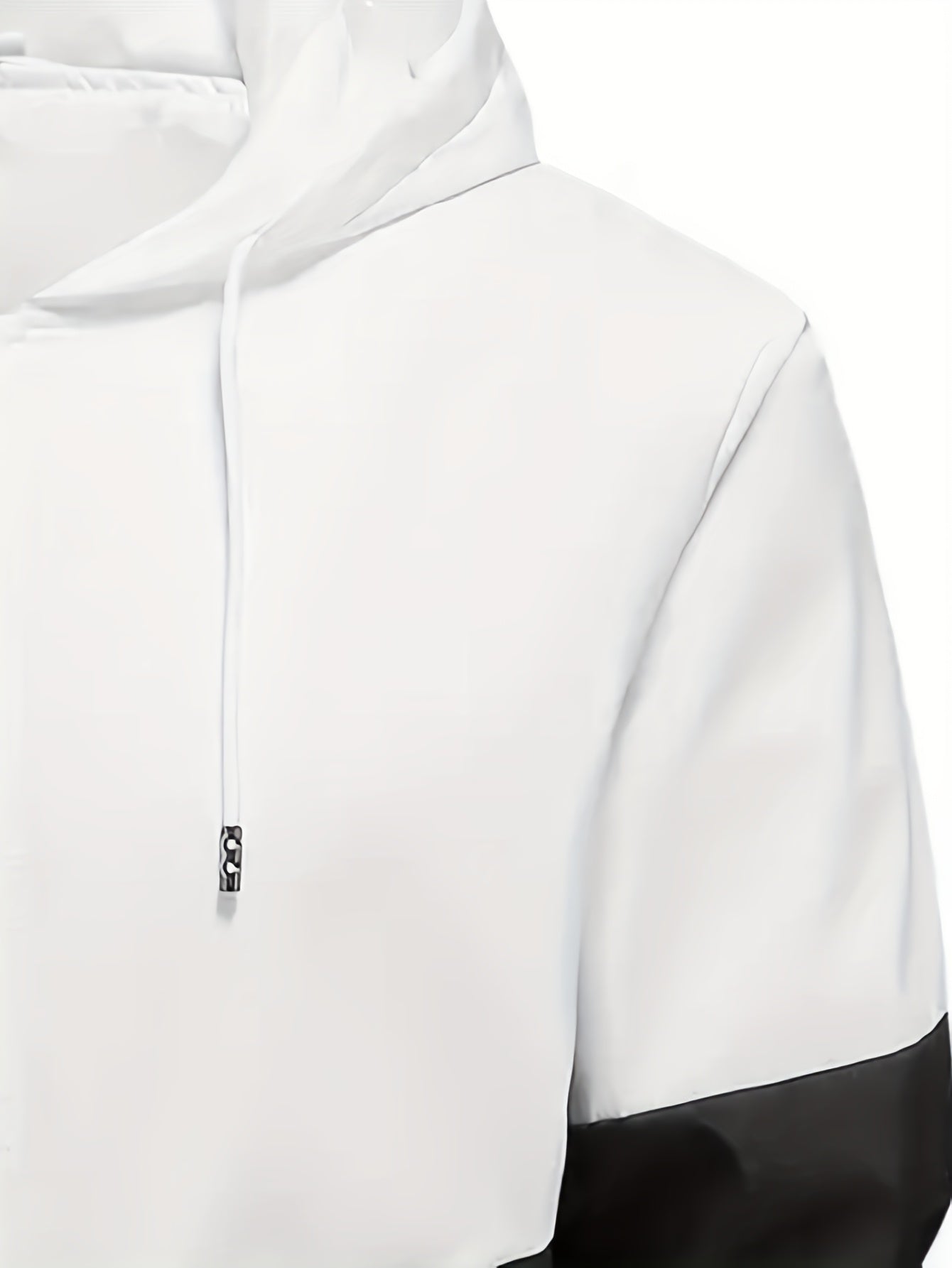 Men's Sports Suit Hooded Jacket and Pants Color Block Polyester Regular Fit