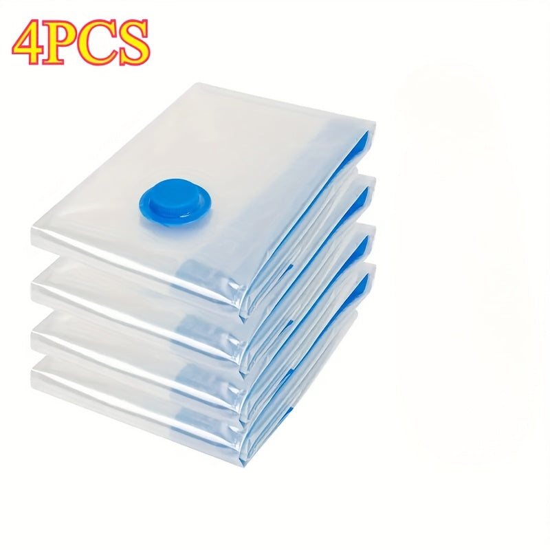 Комплект из 4 вакуумных компрессионных мешков для хранения одежды и организации путешествий