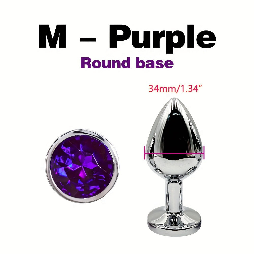 Adult Metal Anal Plug Set 5 Sizes G-Spot Massage Butt Plug Sexual Wellness