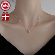 Sterling Silver Teardrop Pendant Necklace with 18K Gold Plating Hypoallergenic Gift Box