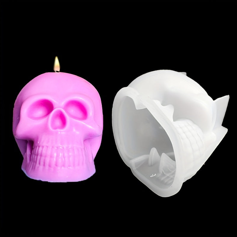 Silicone Skull Candle Mold Set for DIY Crafts, Handmade Soaps, Multiple Sizes