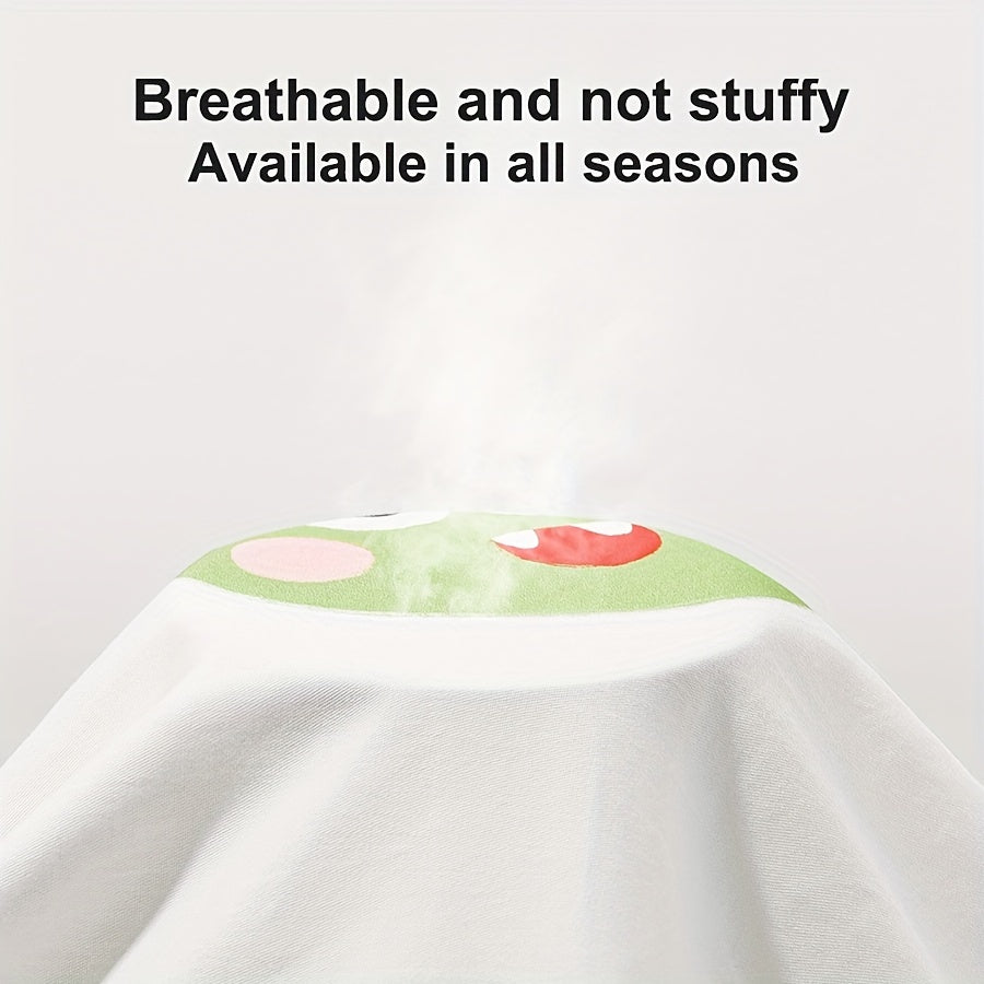 Sábana de tela de punto suave para cuna para recién nacidos y niños pequeños con estampado de animales, no impermeable, lavable a máquina