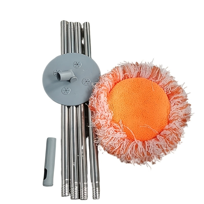 Adjustable Dust Mop 190.5cm with 4 Washable Heads for Floor Wall Ceiling Cleaning