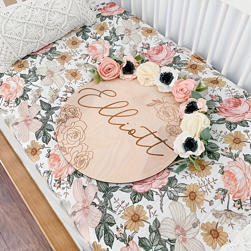 Wooden Tree Design Bulletin Board with Name Space for Room Decor