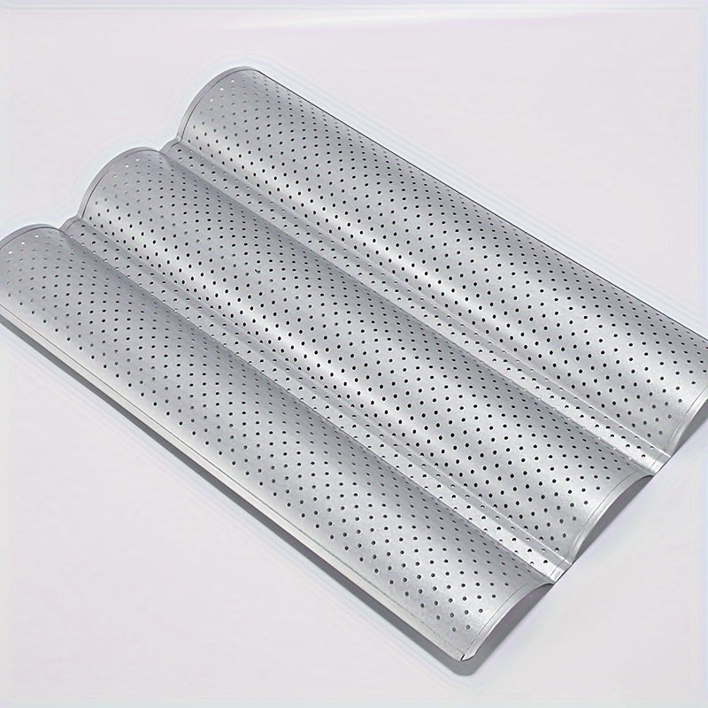 Baguette Baking Pan Non-Stick Mesh Mold 2 3 or 4 Slot Options