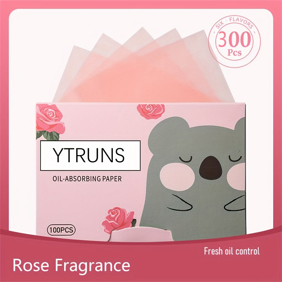 Унисекс бумага для поглощения масла с древесным углём и цветочным ароматом для умывания