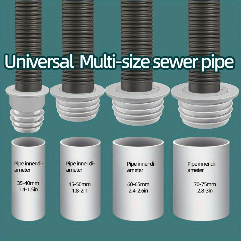 Tapón de drenaje para desagües domésticos y mangueras de lavadora