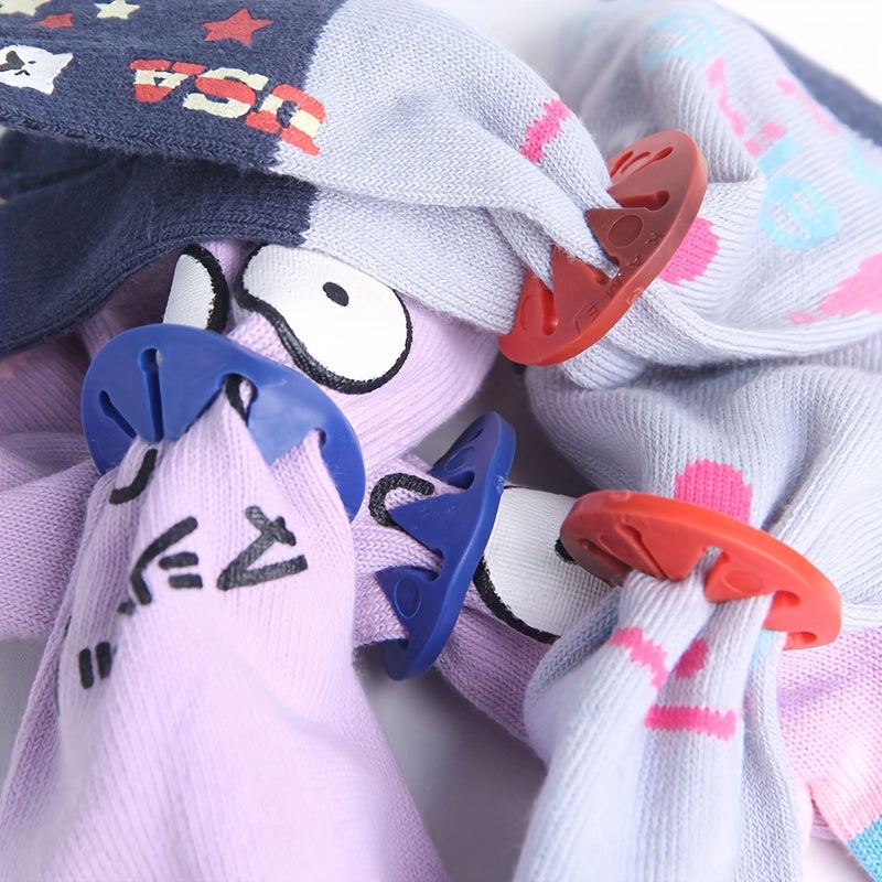 Qo‘lqop tutqichlari - 7 ta to‘plamda kir yuvish uchun kiyimlar va poyabzal uchun kliplar