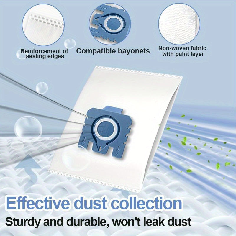 Yuqori samarali chang filtri sumkasi, vakum tozalash uchun, C1 C2 C3 seriyali bilan mos keladi