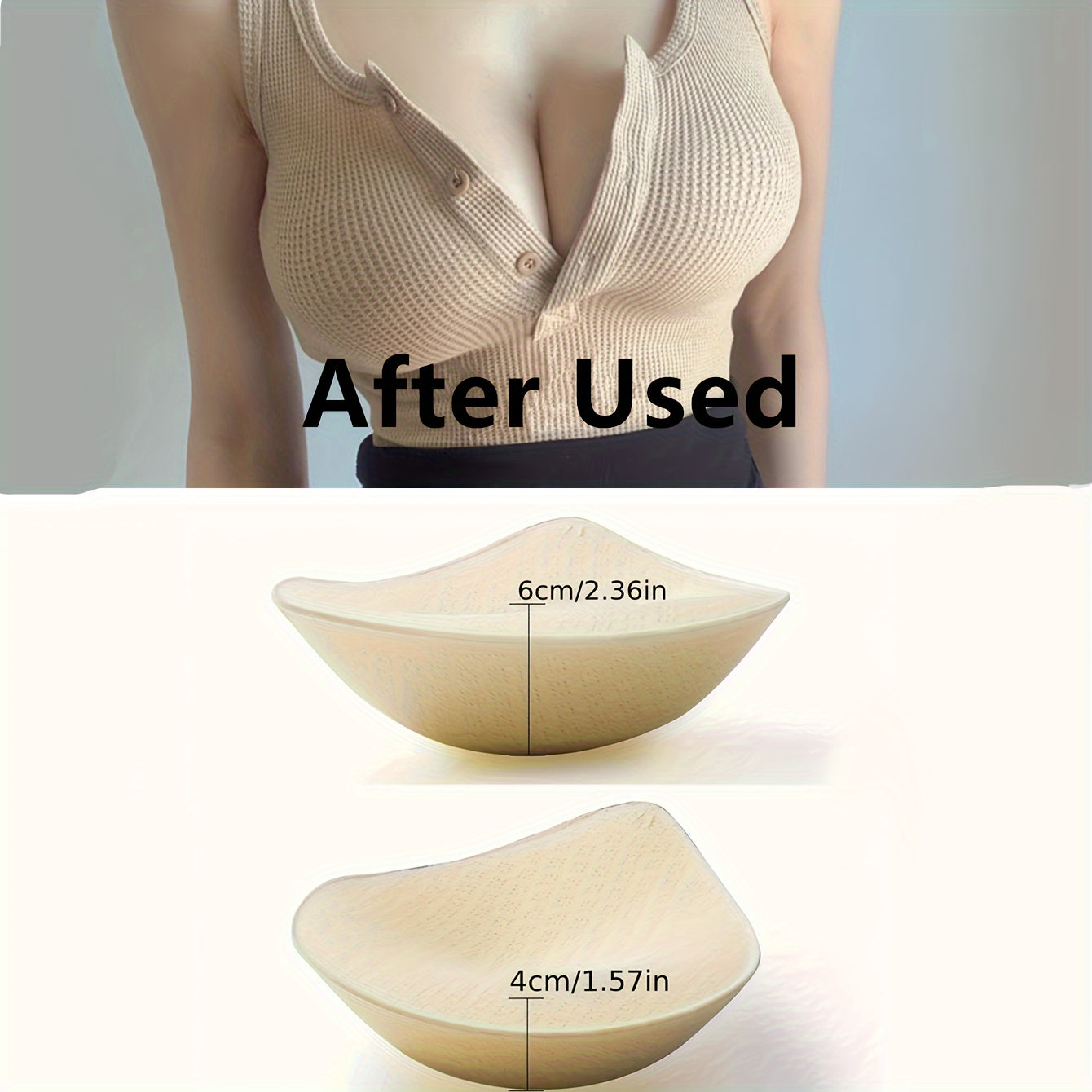 Reusable Bra Insert Pads for Women Invisible Chest Enhancer Lifts and Shapes