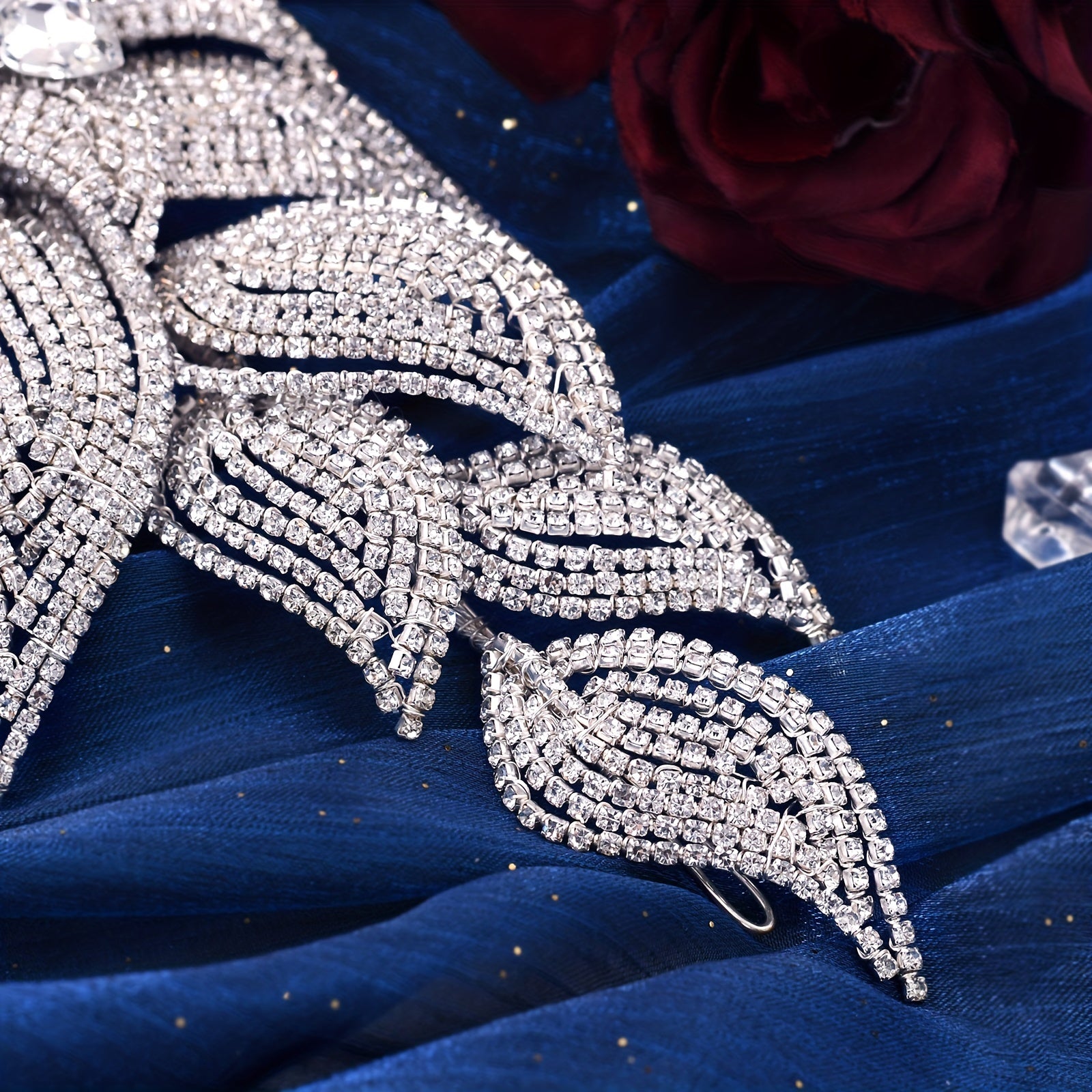 Handmade Bridal Hair Bands with Rhinestones for Wedding Dresses