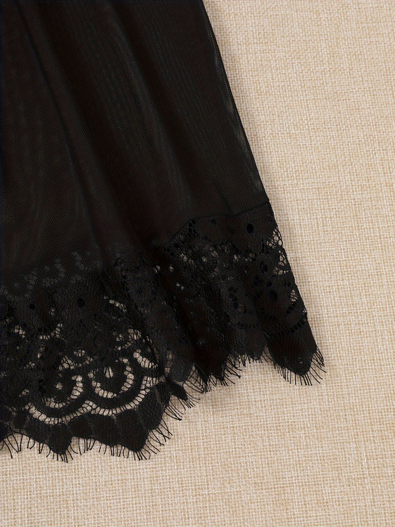 Women's Slimming Nightdress Made of Polyester and Elastane Breathable Mesh Solid Color