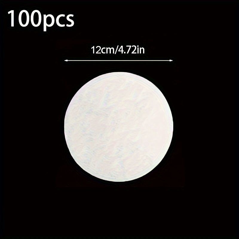 Uncoated Paper Cup Lids Pack of 50/100 Leakproof Seals for Coffee Beverages