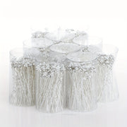 Toʻy soch uslublari uchun Kristal Marjonlar va Alloy Gul bilan 40 ta Toʻy Soch Pinlari