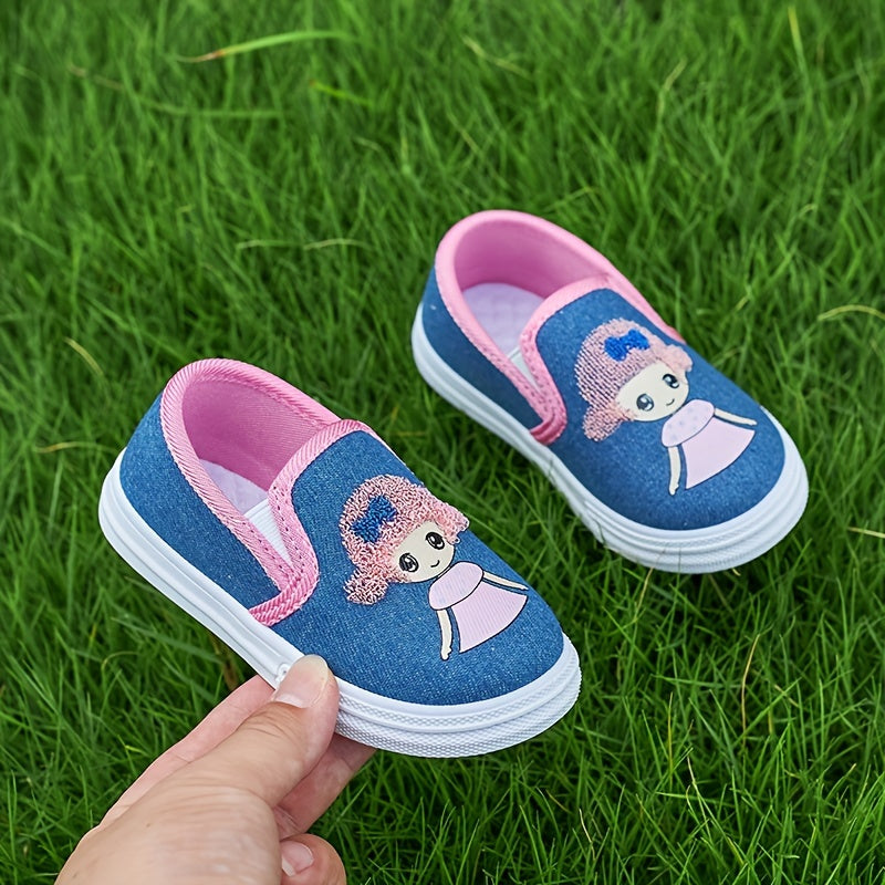 Girls' Cartoon Sneakers Breathable Lightweight Casual Shoes for Kids