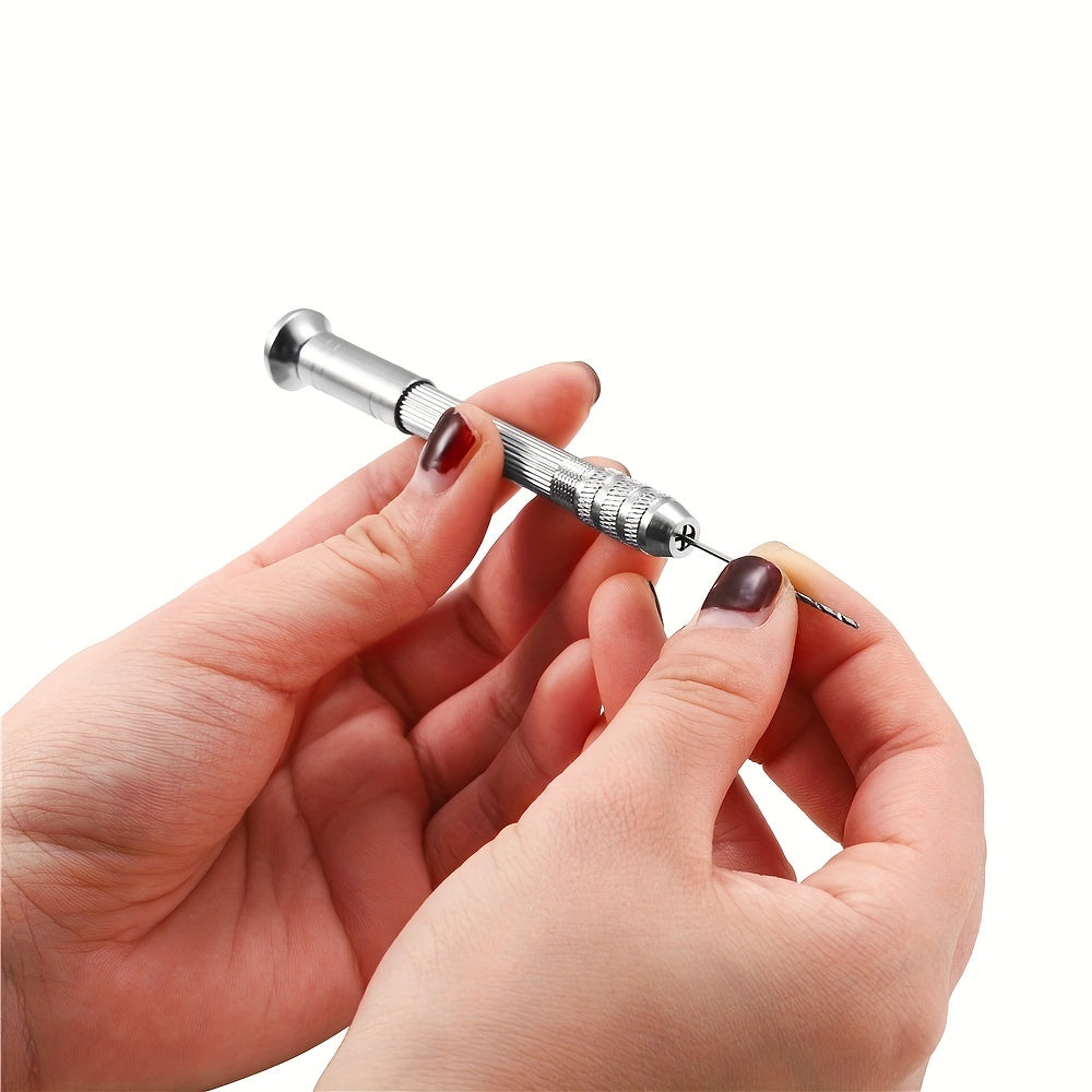 Metal Hand Drill Set for UV Resin Epoxy Molds 0.8mm-3.0mm Drill Screws for Jewelry Making