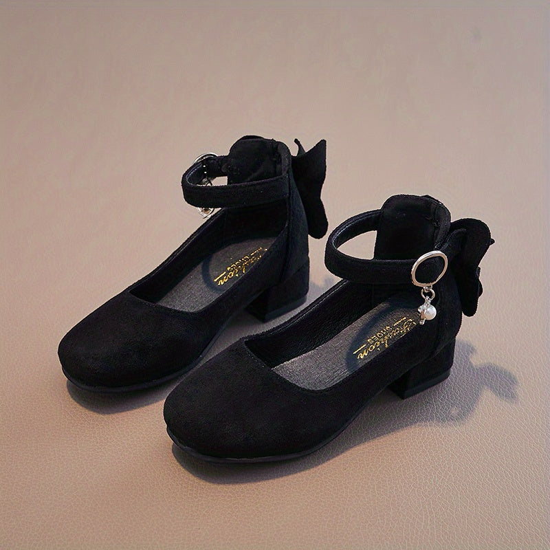 Girls' Shoes Princess Dance Trendy Small Heels PU Rubber Fall Spring All-Season