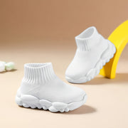 Kichkina qizlar uchun nafas oladigan to'qilgan yopiladigan poyabzal, yurish va yugurish uchun, barcha mavsumlar uchun