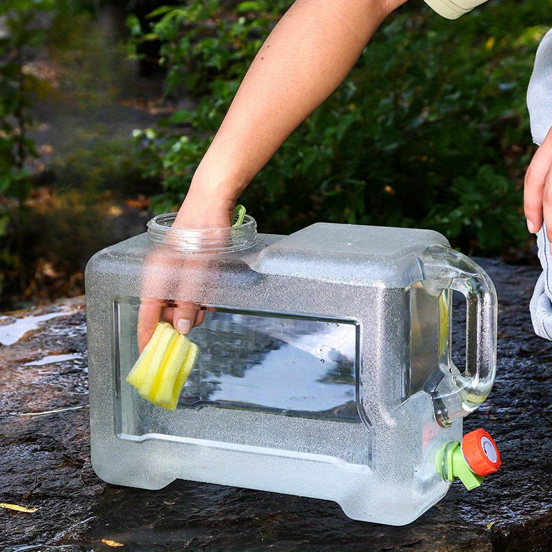 Dispensador de agua para exteriores de uso múltiple con grifo incorporado para camping y hogar