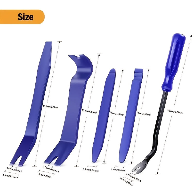 Professional Car Interior Disassembly Tool Set 4/5pcs Scratch-Free PP Plastic