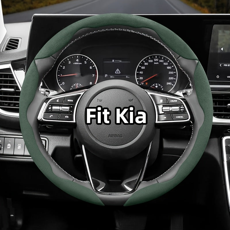 Universal Winter Fleece Non-Slip Steering Wheel Cover for All-Season Use