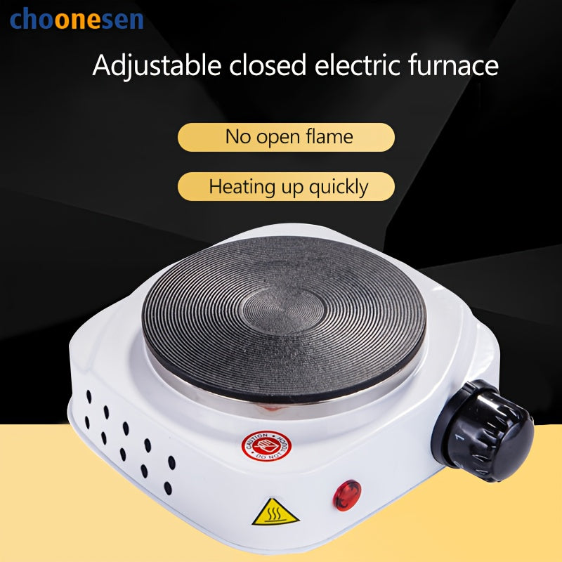 Uy, ofis, RV va yotoqxona uchun ko‘p maqsadli elektr isitish plitasi - choy, qahva va oshxona issiqligi uchun ideal - 220-240V AQSh plagi bilan kompaktdavlatli magnit pechka, qish uchun