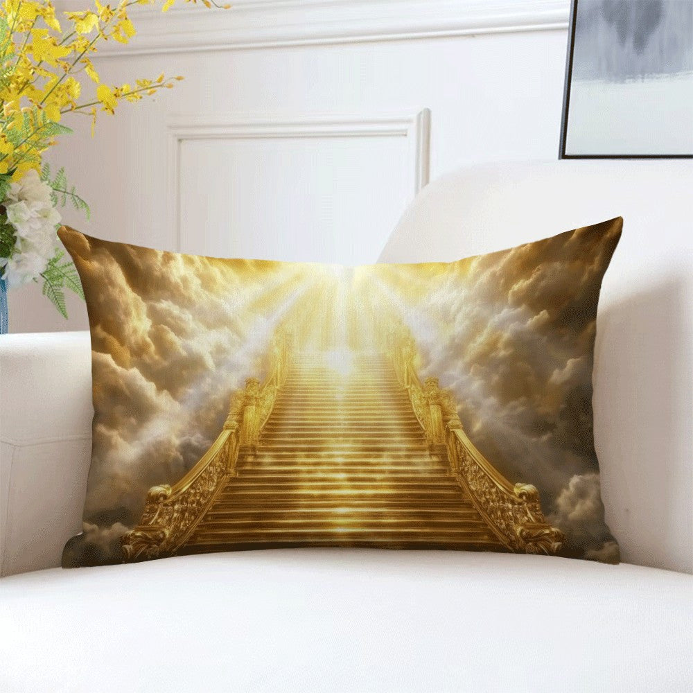 Heavenly Ladder Print Pillow Cover 50.8x30.48 cm Polyester Zipper Casual All-Season