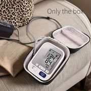 Portable Blood Pressure Monitor Case with Strap Black Grey Organizing Cuffs and Digital Devices