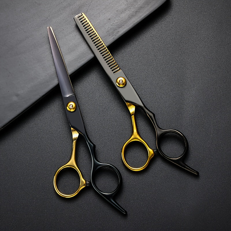 Professional Hair Cutting Scissors Kit for Home Salon and Beauty Parlor Use 6 Inch Unisex