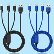 Nylon Woven Fast Charging Cable for iPhone, Type-C, Micro USB Devices