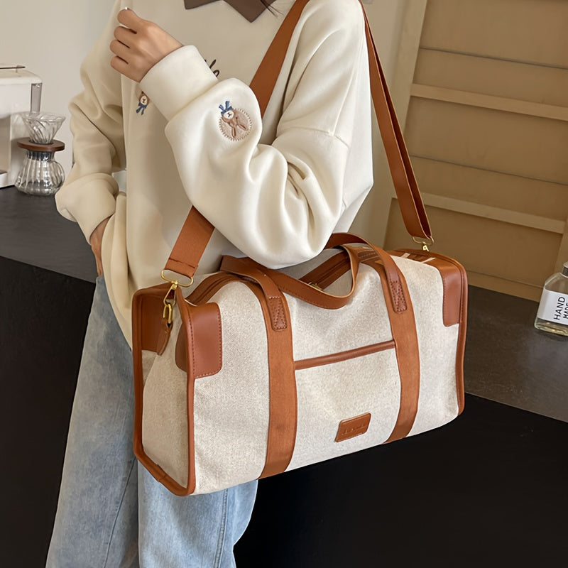 Yengil sayohat duffel sumkasi, erkin uslubda: 17sm x 24sm x 44sm. Qisqa sayohatlar va biznes sayohatlari uchun ideal.