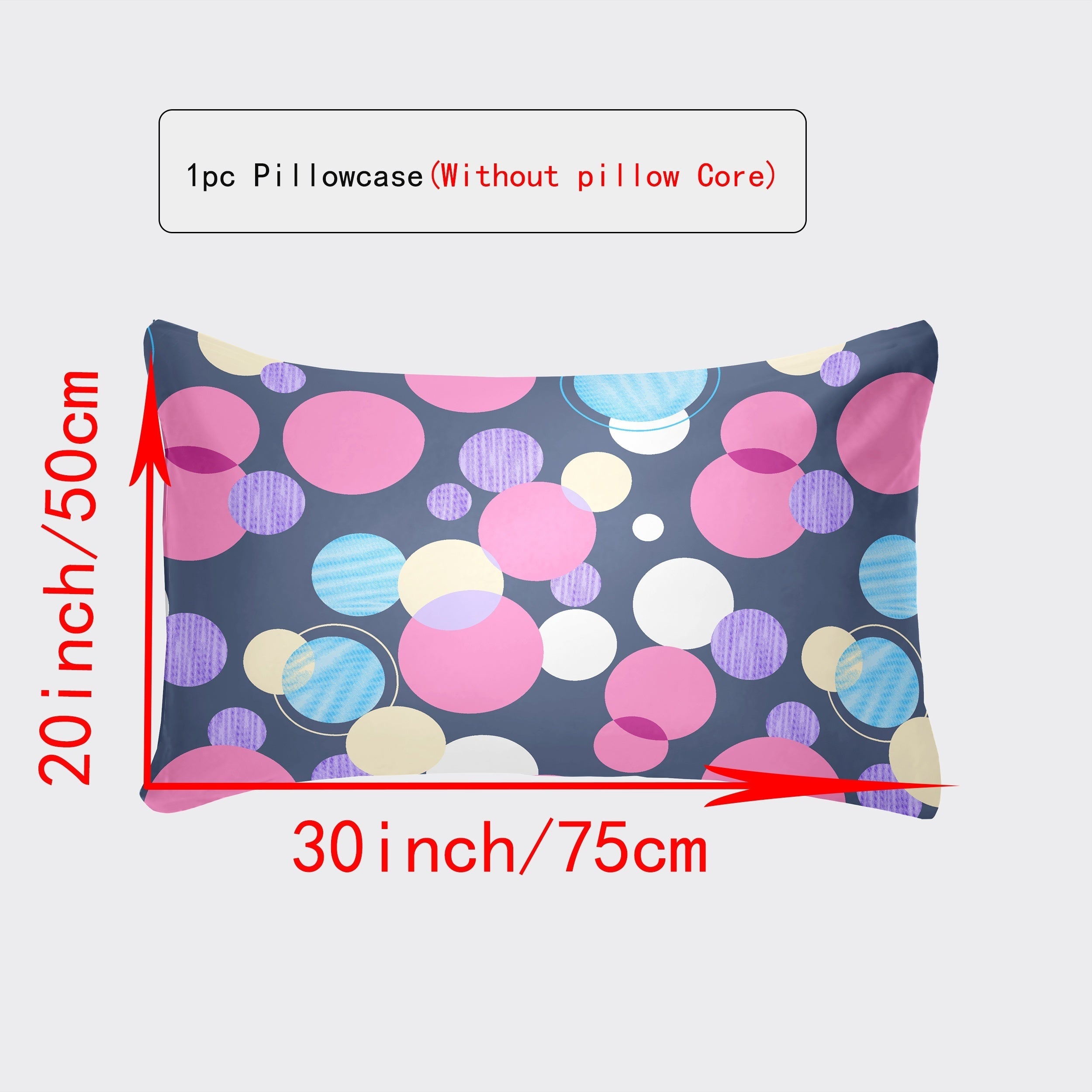 Luxurious Envelope Pillowcase Various Sizes White Gray Plaid Red Green Botanicals Leopard Geometric