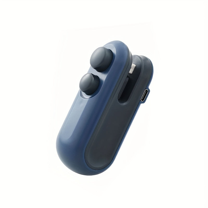 Sellador de bolsas de aperitivo mini con cortador incorporado, sellador de vacío portátil para alimentos y bolsas de plástico