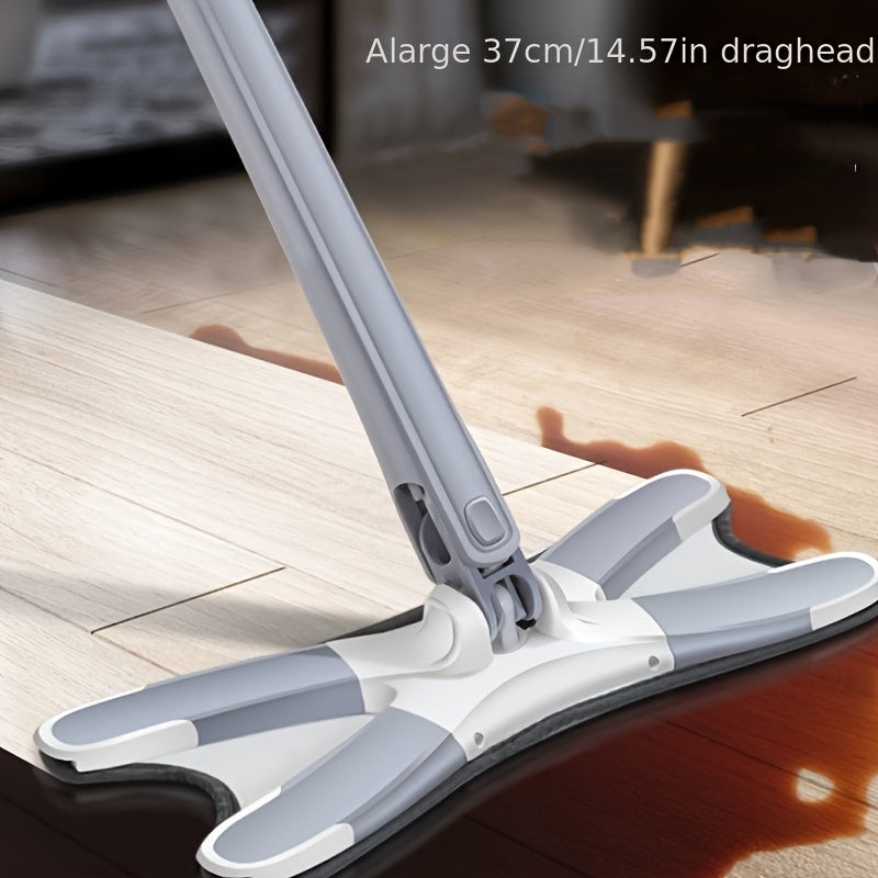 Mopa plana en forma de mariposa en forma de X para limpieza del hogar, absorción de agua, sin necesidad de usar las manos