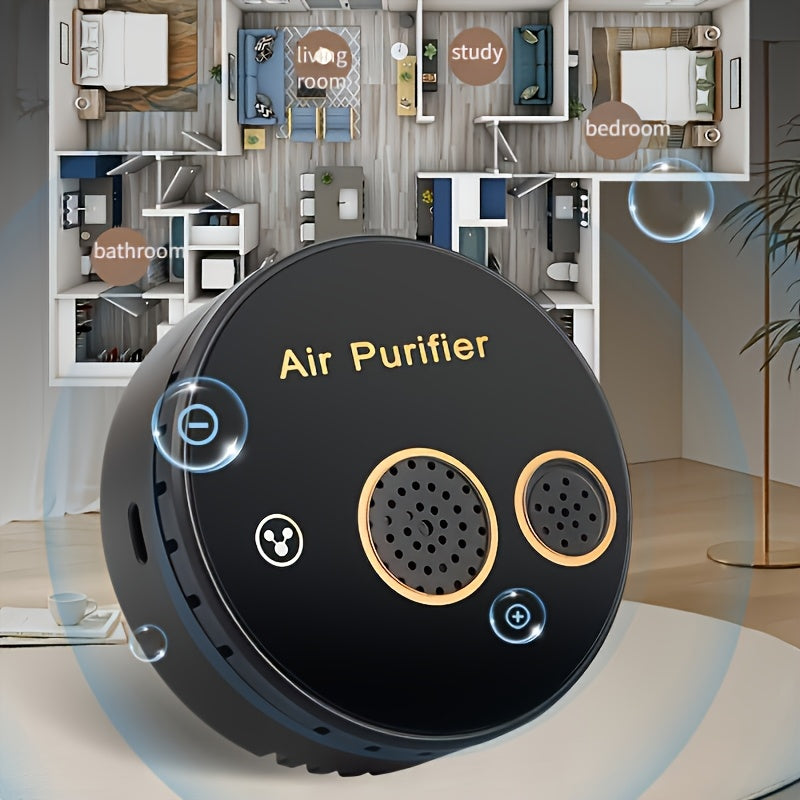 Purificador de aire USB 3 en 1 compacto para eliminar olores en espacios pequeños Sin batería