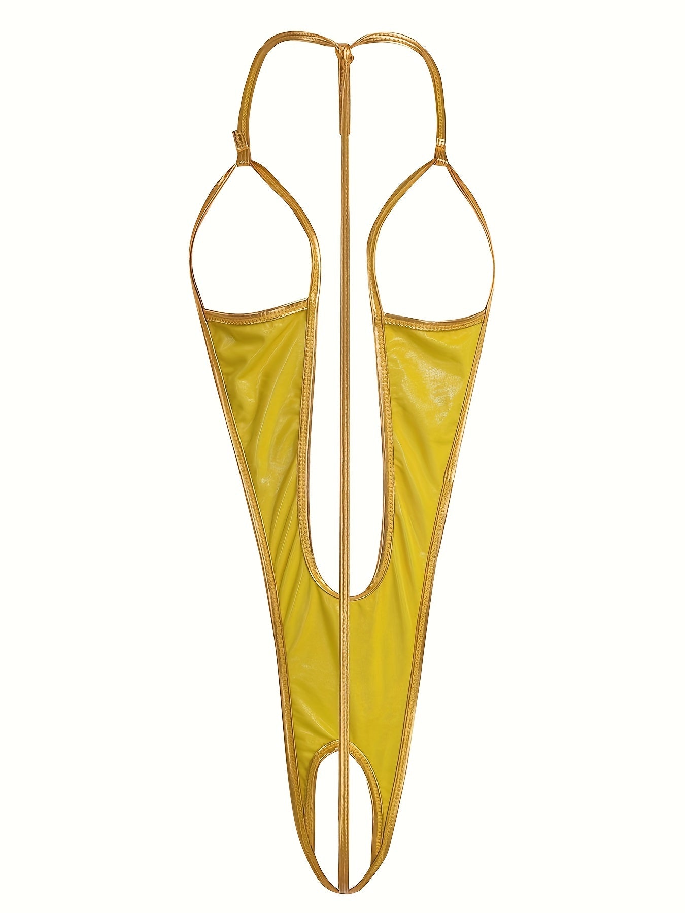 Women's Lingerie Set with Breast Stickers and Hollow Design Body Suit