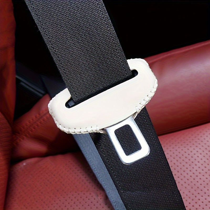 2pcs Car Seat Belt Cover Soft Padded Shoulder Harness Protectors Scratch-Resistant Stylish Red Black Brown