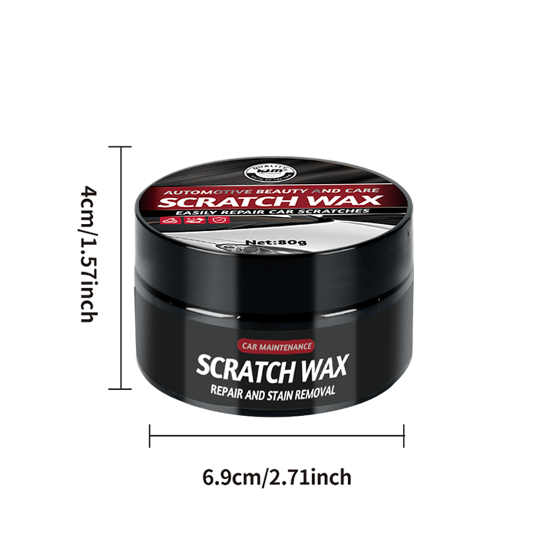 Car Scratch Repair Wax 80g Universal Paint Swirl Remover for Vehicles