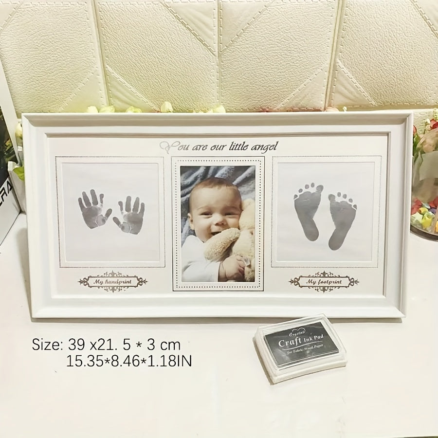 Baby Keepsake Frame Collage Kit for Handprints and Footprints Durable PVC Gift