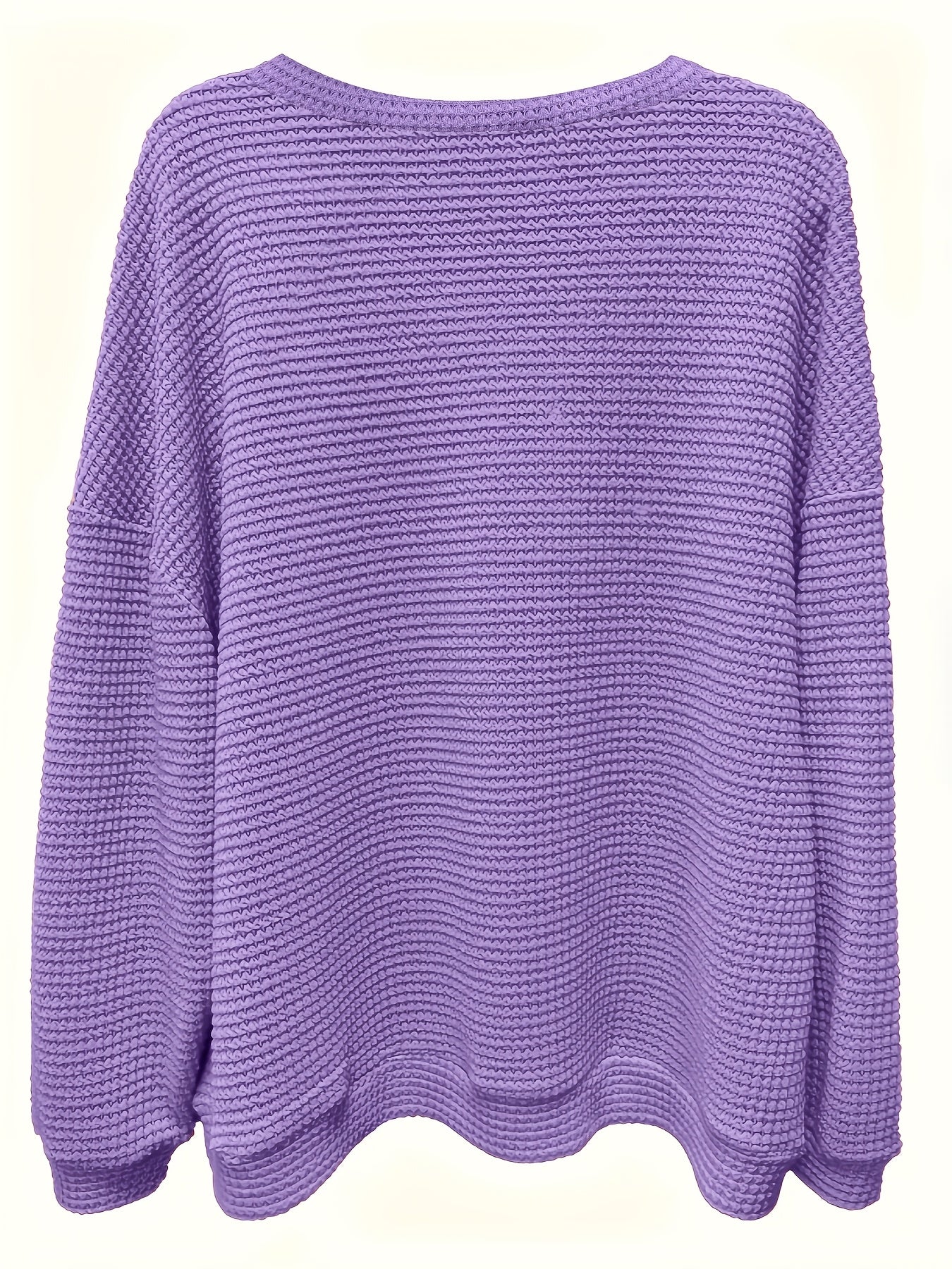 Толстовка женская большого размера из полиэстера с V-образным вырезом, однотонная