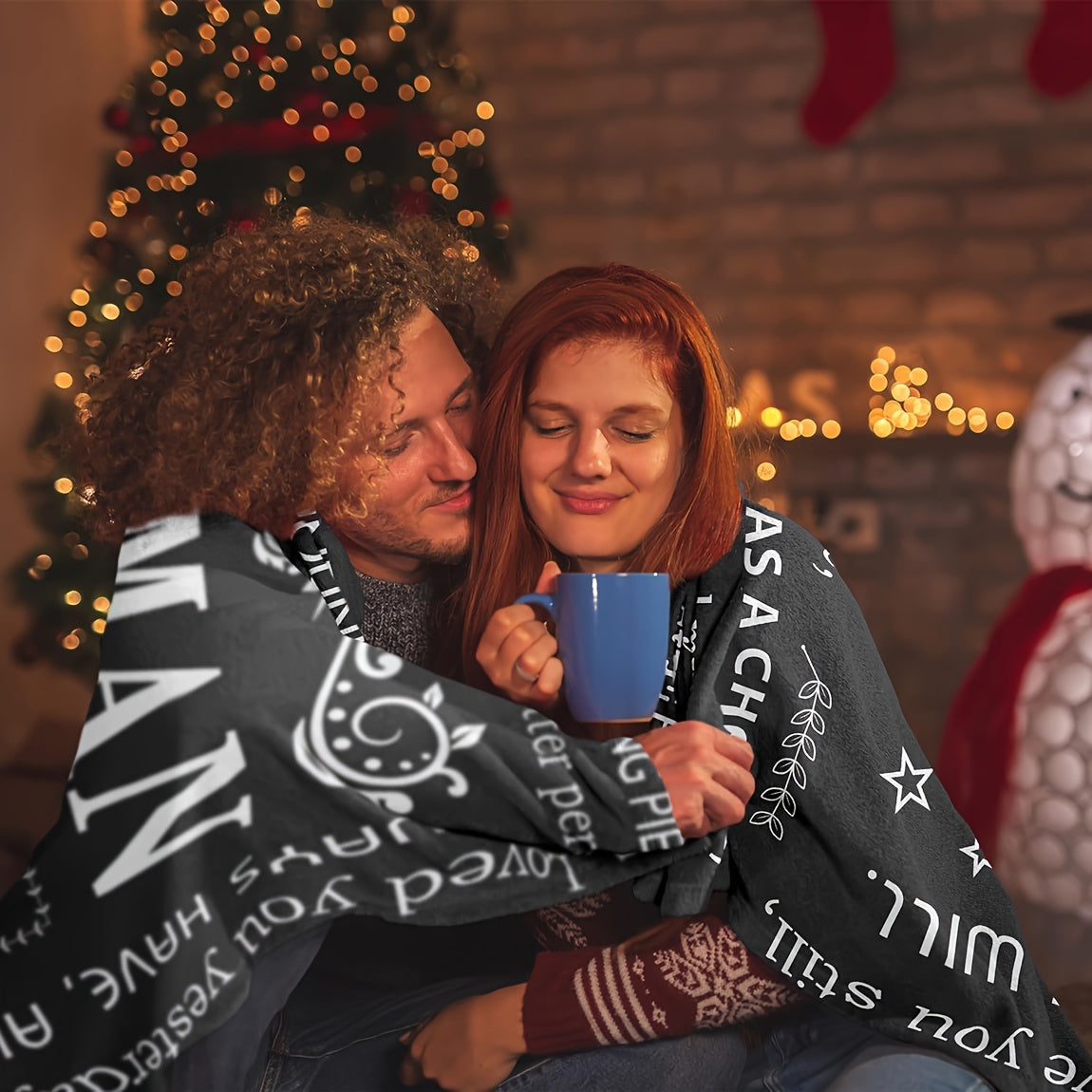 Soft Plush Throw Blanket for Him Gift for Birthday Anniversary Christmas Valentine