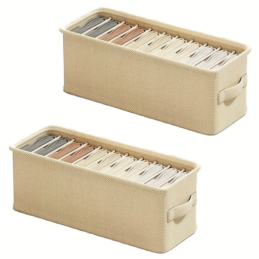 Fabric Drawer Organizer for Bras Socks and Accessories Foldable Storage Divider